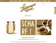 Tablet Screenshot of lustenauer-senf.com